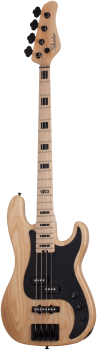 SCHECTER Bassgitarre, Signature Justin Beck V Ani, Gloss Natural