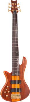 SCHECTER Bassgitarre, Stiletto Studio-6, Honey Satin, Linkshänder