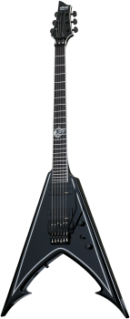 SCHECTER E-Gitarre, Signature Abbath RavenDark V FR, Gloss Black/Silve