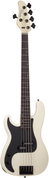 SCHECTER Bassgitarre, P-5, Ivory, Linkshänder