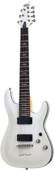 SCHECTER E-Gitarre, Demon 7, Vintage White