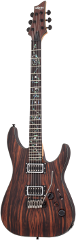 SCHECTER E-Gitarre, C-1 Exotic Ebony, Natural Satin