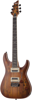 SCHECTER E-Gitarre, C-1 Exotic Spalted Maple, Satin Natural Vintage Bu