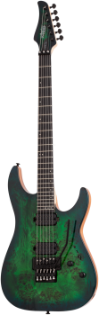 SCHECTER E-Gitarre, C-6 FR Pro, Aqua Burst