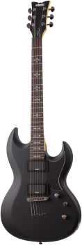 SCHECTER E-Gitarre, Demon S-II, Aged Black Satin