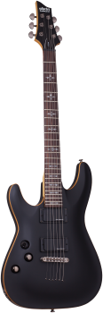 SCHECTER E-Gitarre, Demon 6, Satin Black, Linkshänder