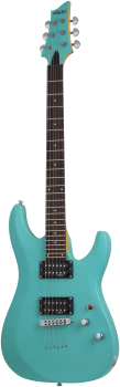 SCHECTER E-Gitarre, C-6 Deluxe, Satin Aqua