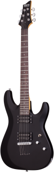 SCHECTER E-Gitarre, C-6 Deluxe, Satin Black