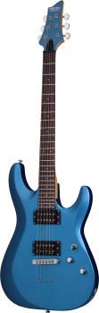 SCHECTER E-Gitarre, C-6 Deluxe, Satin Metallic Light Blue