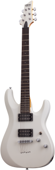 SCHECTER E-Gitarre, C-6 Deluxe, Satin White