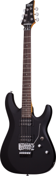 SCHECTER E-Gitarre, C-6 Deluxe FR, Satin Black