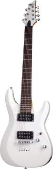 SCHECTER E-Gitarre, C-7 Deluxe, Satin White