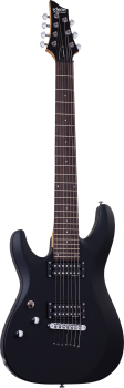 SCHECTER E-Gitarre, C-7 Deluxe, Satin Black, Linkshänder