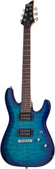 SCHECTER E-Gitarre, C-6 Plus, Ocean Blue Burst