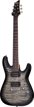 SCHECTER E-Gitarre, C-6 Plus, Charcoal Burst