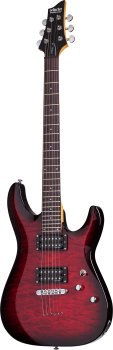 SCHECTER E-Gitarre, C-6 Plus, See-Thru Cherry Burst