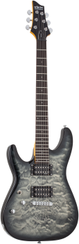 SCHECTER E-Gitarre, C-6 Plus, Charcoal Burst, Linkshänder