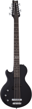 SCHECTER Bassgitarre, dUg Pinnick DP-12, Satin Black, Linkshänder