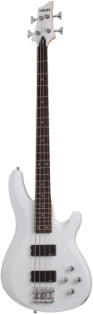 SCHECTER Bassgitarre, C-4 Deluxe, Satin White