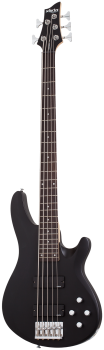 SCHECTER Bassgitarre, C-5 Deluxe, Satin Black