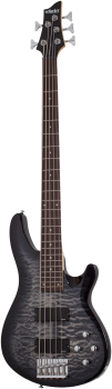 SCHECTER Bassgitarre, C-5 Plus, Charcoal Burst