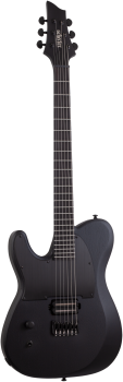 SCHECTER E-Gitarre, PT Black Ops, Satin Black Open Pore, Linkshänder