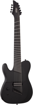 SCHECTER E-Gitarre, PT-8 Multiscale Black Ops, Satin Black Open Pore,