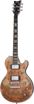 SCHECTER E-Gitarre, Solo-II Custom, Gloss Natural/Burl