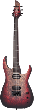 SCHECTER E-Gitarre, USA Custom Merrow KM-6 MKIII Pro, Bloodlust Crystal Burl