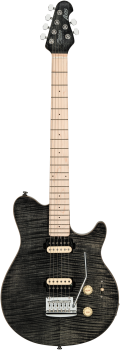 STERLING E-Gitarre, S.U.B., Axis AX3, Flame Maple Veneer Top, Trans Bl