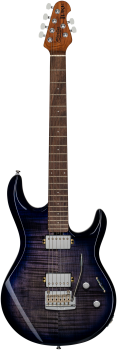 STERLING E-Gitarre, Luke 100, Flame Maple Top, Blueberry Burst