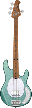 STERLING Bassgitarre, StingRay RAY34 Sparkle, Seafoam Sparkle