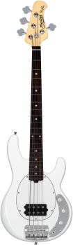 STERLING Bassgitarre, StingRay Short Scale RAYSS4, Olympic White
