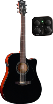 PLYTONE SERIES - EDCE-K10 DREADNOUGHT BLACK