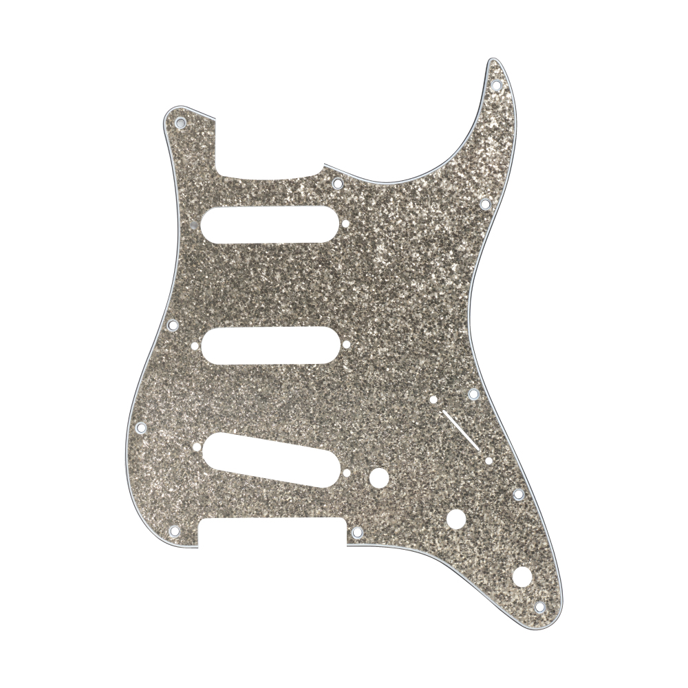 silver pickguard strat