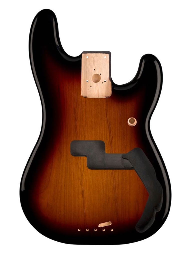 Fender Precision Bass body, alder, brown sunburst