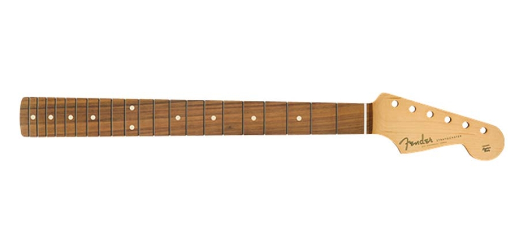 Fender 60s Stratocaster neck, 21 vintage frets, 7,25 radius pau ferro fingerboard, C-shape