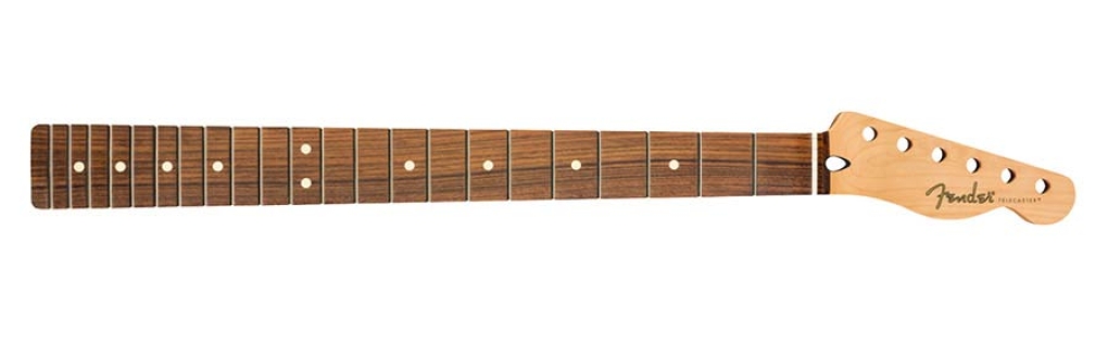 Fender sub-sonic baritone Telecaster neck, 22 medium jumbo frets, 9.5 radius, pau ferro fingerboard