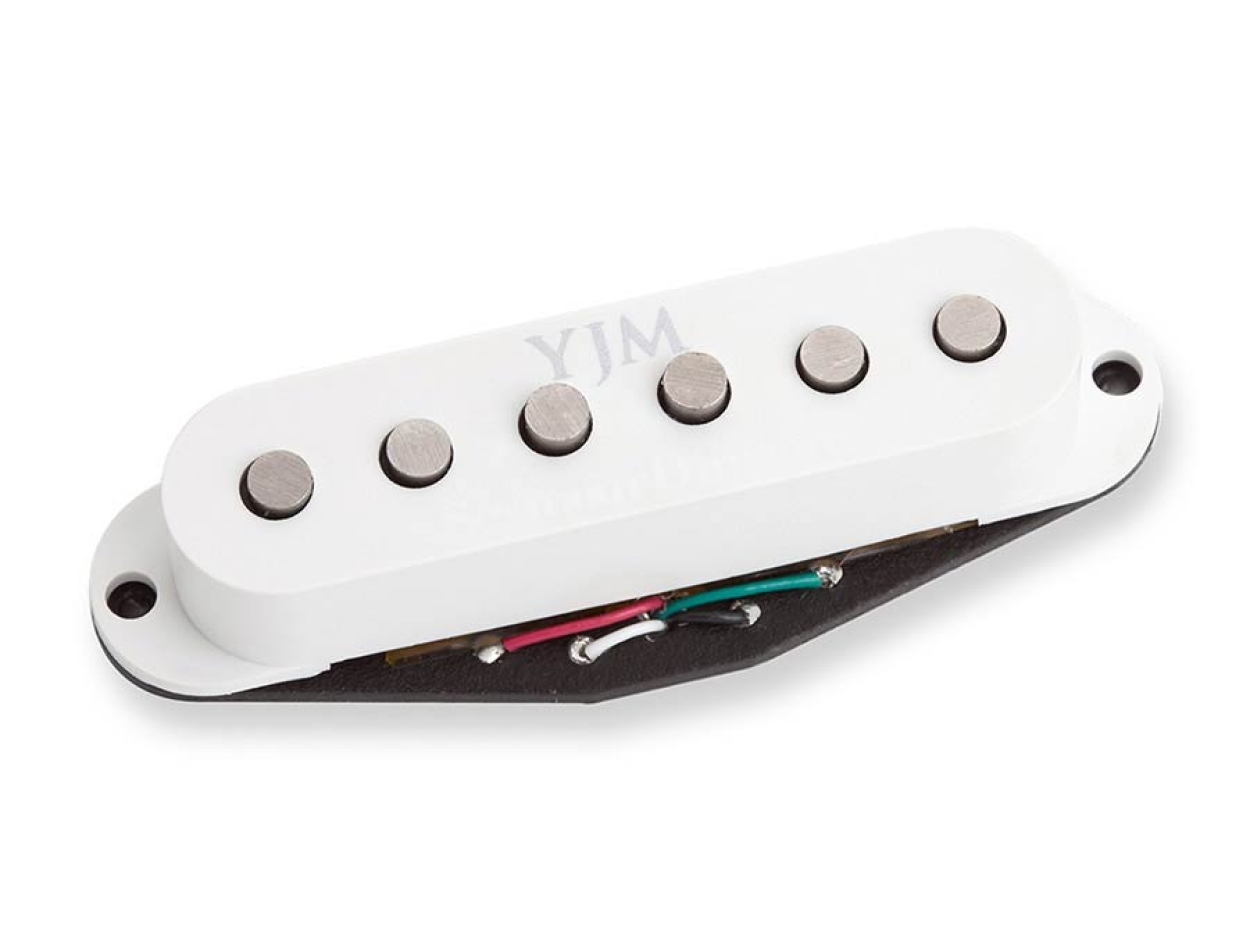 single coil pickup STK-10B, YJM Fury model for ST, bridge, white cap