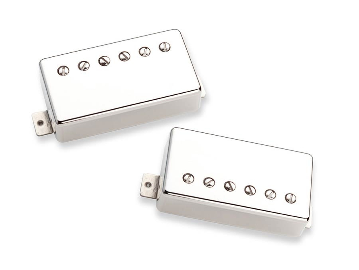 Seth Lover set of two humbucker pickups, SH-55N (neck) and SH-55B (bridge), nickel cover