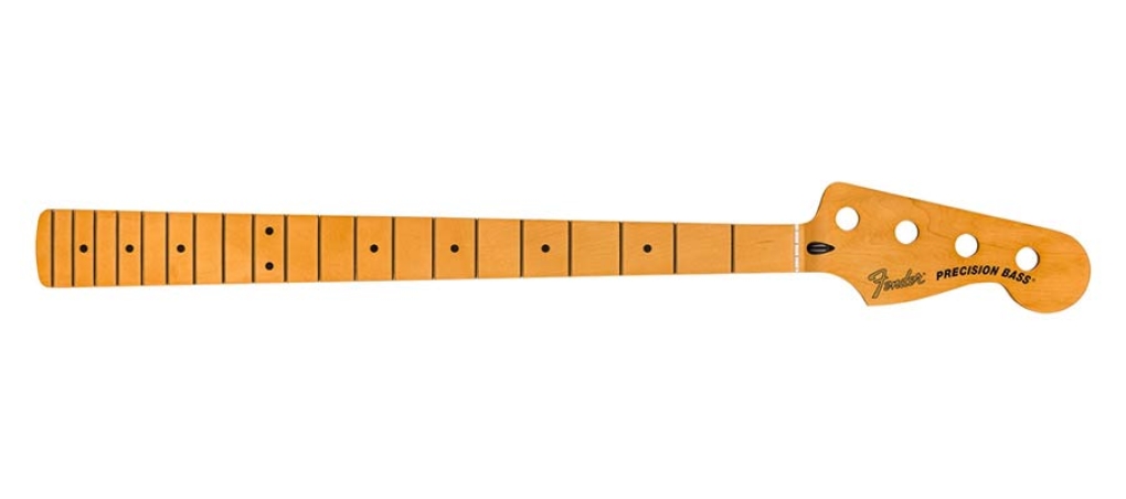 Fender Precision to Jazz Bass conversion neck, 20 medium jumbo frets, 12 maple fingerboard, MIM