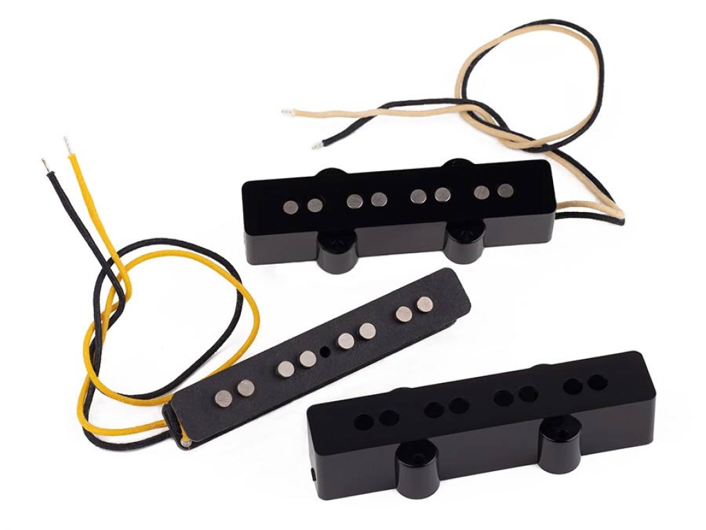 Lollar J-Bass pickups, neck and bridge, black