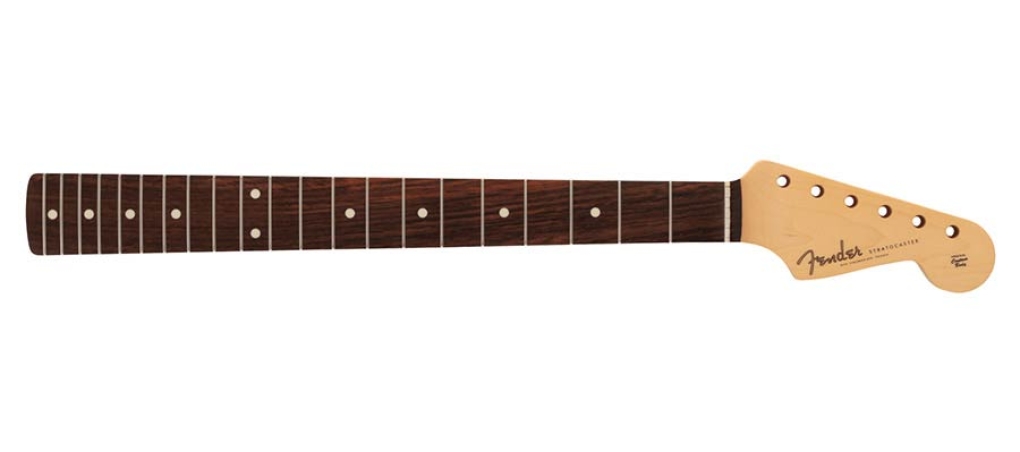 Fender made in Japan Traditional II 60s Stratocaster neck, 21 vintage frets, 9.5 radius U-shape, rosewood