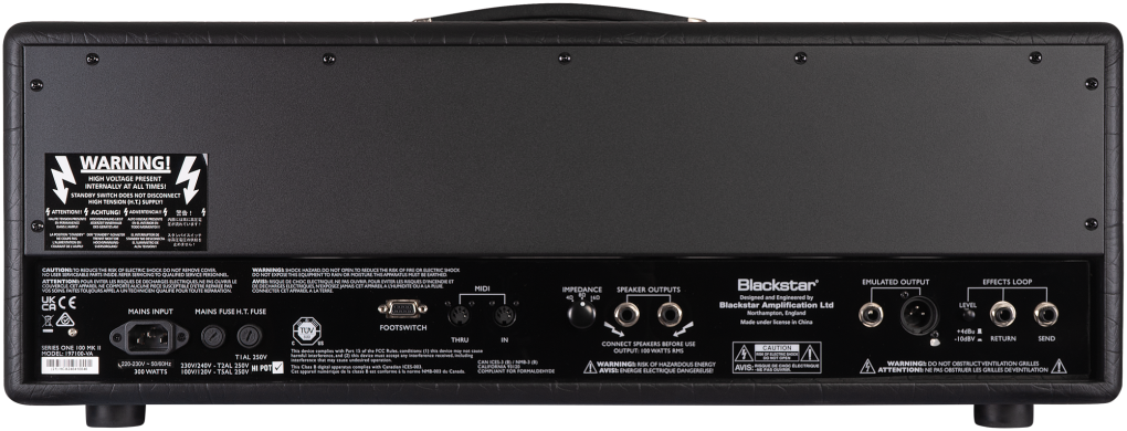 BLACKSTAR Series One 100 MKII Head, 100W, Black