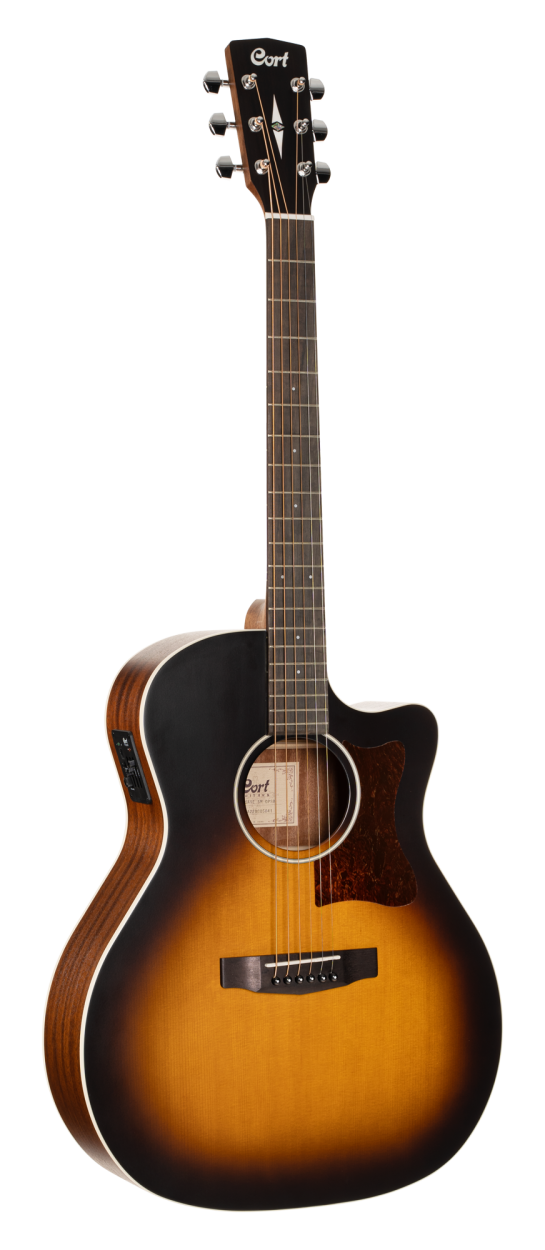 CORT Westerngitarre, GA1E, Open Pore Sunburst, Preamp