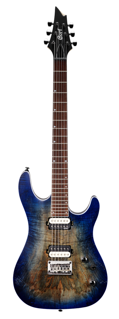 CORT E-Gitarre, KX300, Open Pore Cobalt Burst