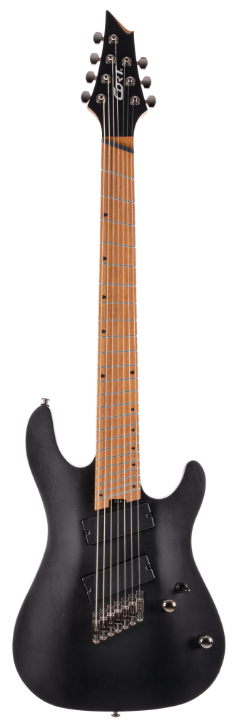 CORT E-Gitarre, KX307MS, Open Pore Black, 7-Saiter