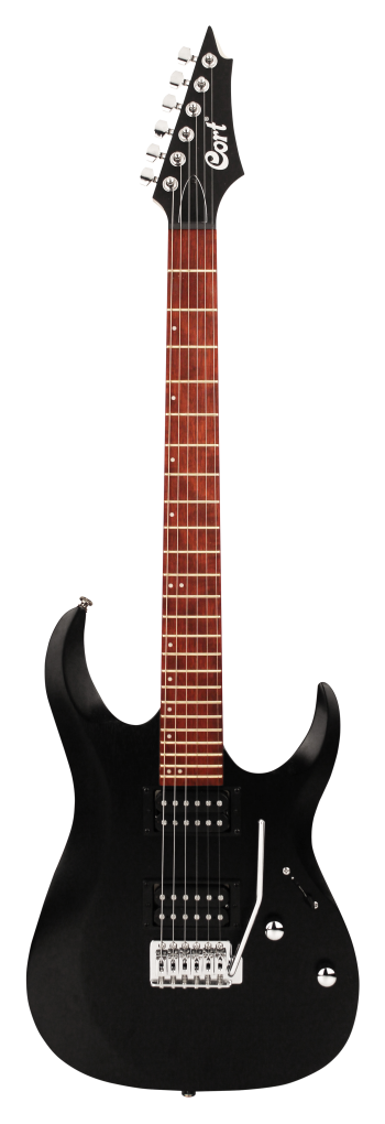 CORT E-Gitarre, X-100, Open Pore Black