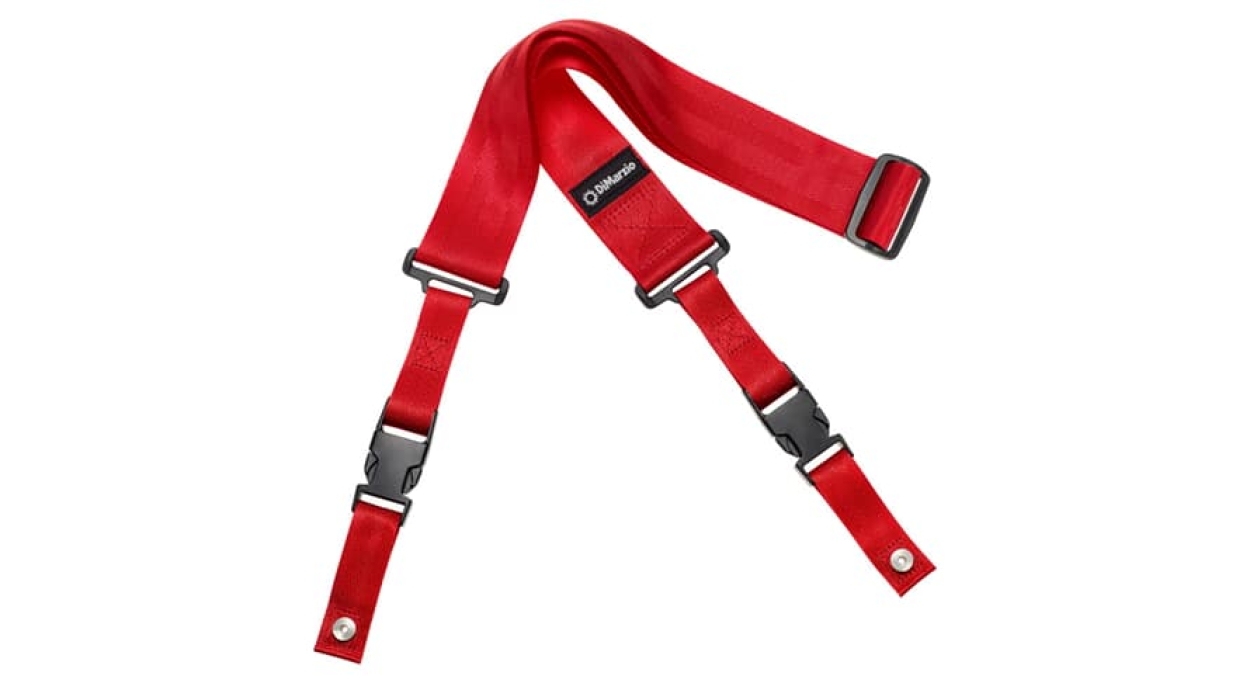 DiMarzio DD 2200RD ClipLock Strap Nylon Red