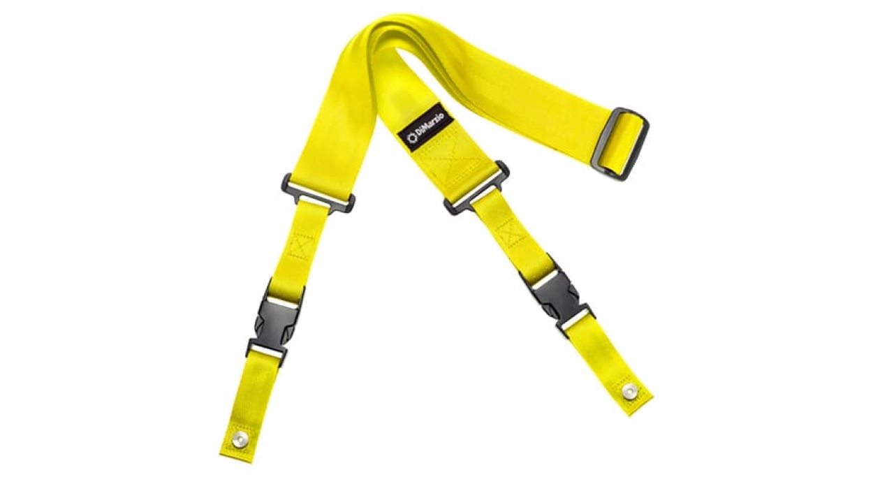 DiMarzio DD 2200Y ClipLock Strap Nylon Neon Yellow